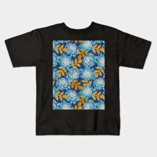 Chrysanthemum Floral Seamless Pattern Kids T-Shirt